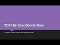 Generate a PDF from Microsoft Flow