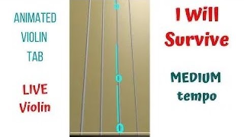 I WILL SURVIVE 🎤 by Perren & Fekaris — LIVE Violin Tutorial | Animated Violin TAB | MEDIUM Tempo