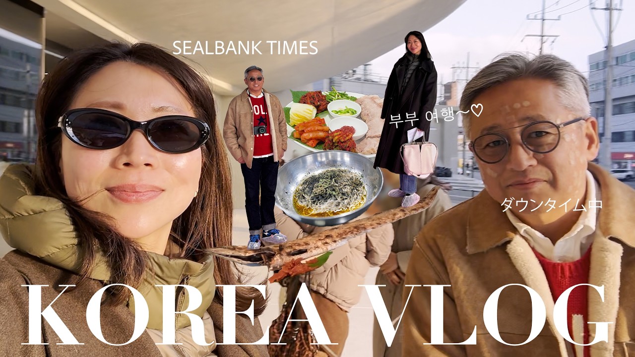 【夫婦韓国vlog】年末ソウル2人旅🇰🇷シミさんと一緒に美容医療💉美術館・韓国グルメも堪能したよ✨♡