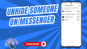 How to Unhide Someone on the Messenger App