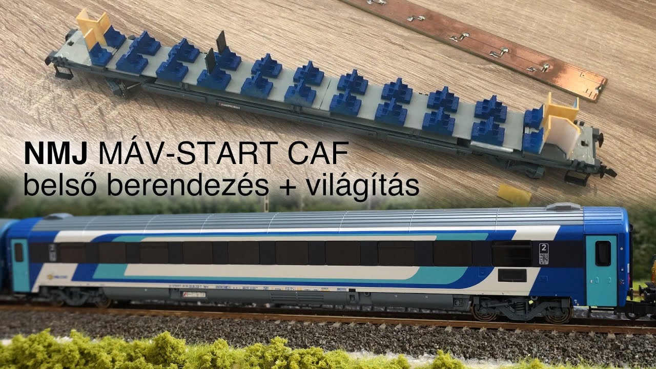 NMJ MÁV-START CAF belső és világítás beépítés