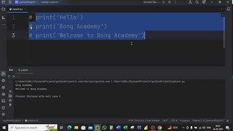 How to comment and uncomment out multiple highlighted lines in python!! pycharm tips and tricks!!