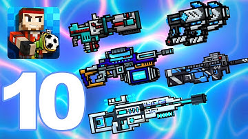 Pixel Gun 3D - Gameplay Walkthrough Part 10 - Neon Set Gun (Android Games)