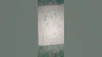 Happy Gandhi Jayanti | October 2 | Drawing Idea | Drawing For Kids | Creative Drawing | True Colours