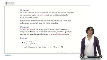 System of linear equations 2 | 4/14 | UPV