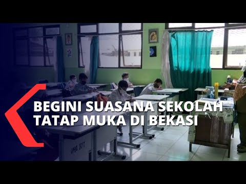 Terapkan Prokes Secara Ketat, Begini Suasana Sekolah Tatap Muka di SMP Negeri 2 Bekasi