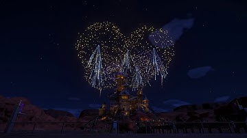 Planet Coaster - Goldmine Tower Firework Display