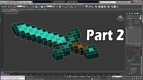 3ds Max tutorial - Modeling a Minecraft Sword for 3D Printing Part 2: Adding  geometric detail