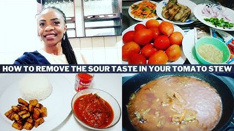 HOW TO REMOVE THE SOUR TASTE FROM YOUR TOMATO STEW COMPLETELY// CAMEROONIAN TOMATO STEW RECIPE