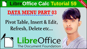 LibreOffice calc tutorial 59 data menu part 3 || in hindi || by dev || technical dev