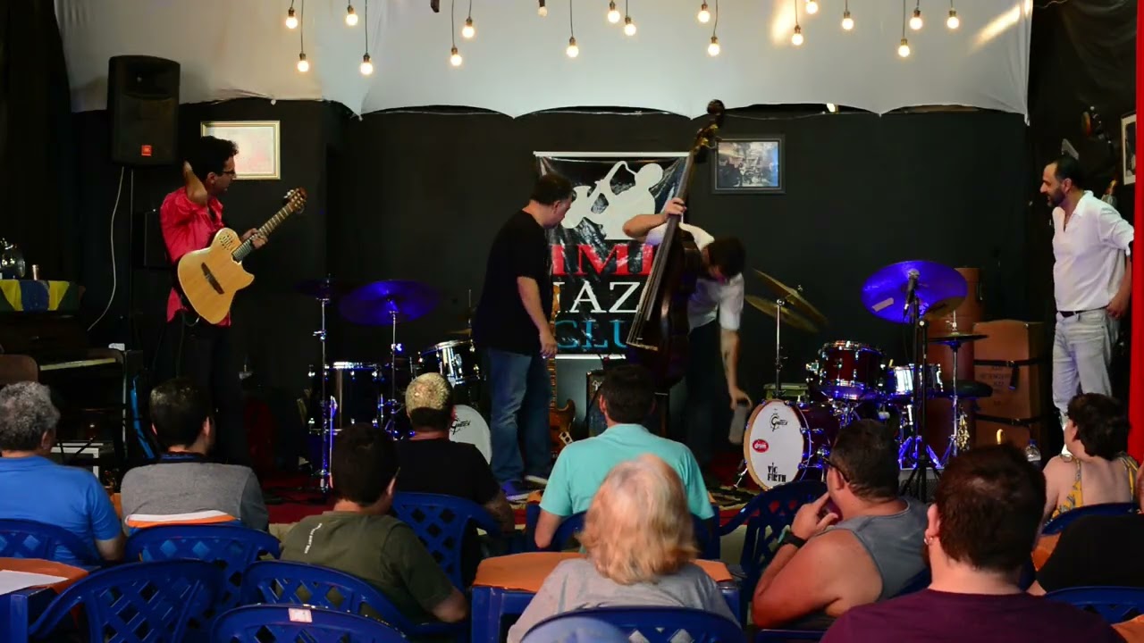 Renato Massa e Julio Bittencourt ( 2 bateras ) -  Luciano Bittencourt e BJ Bentes no IMB JAZZ CLUB