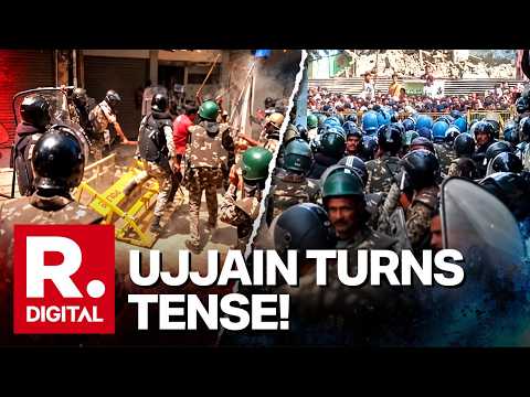 Ujjain Shahi Masjid Row Turns Tense: Stone-Pelting & Tear Gas Shelling Reported; RAF Deployed