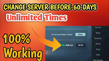 How To Change Server Before 60 Days In 1 Minute | Pubg Mobile