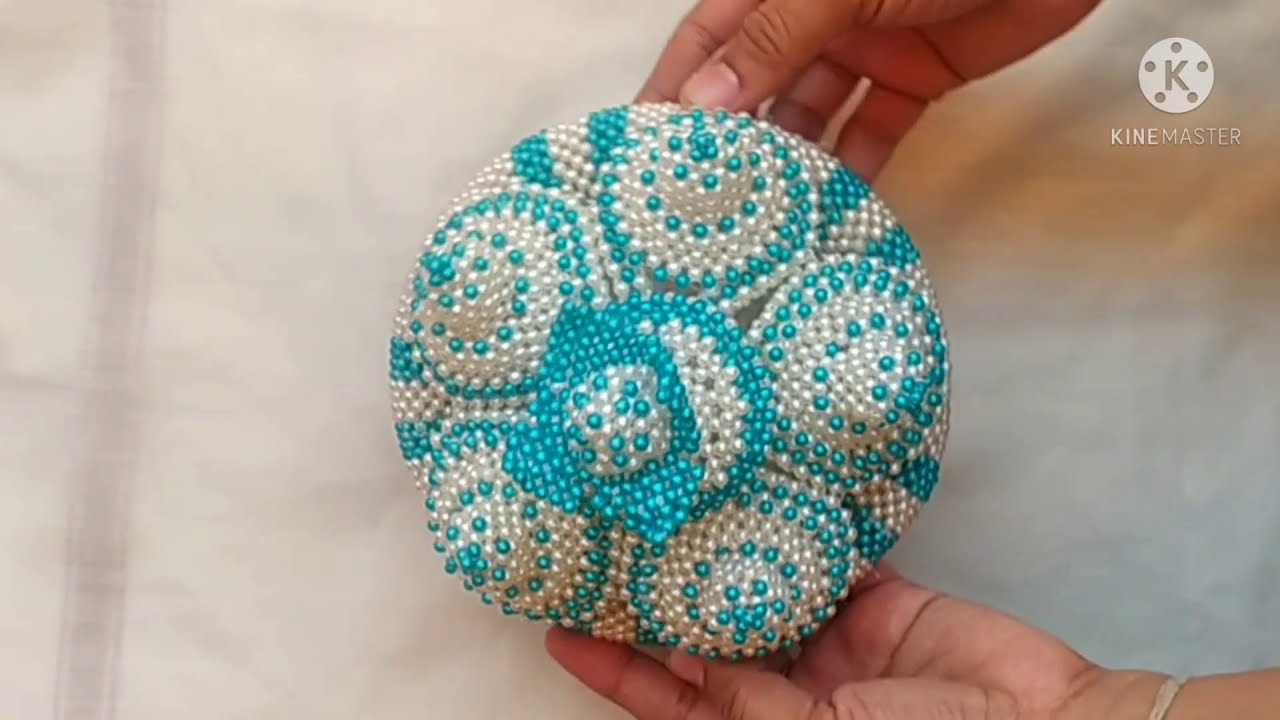 ಮಣಿ ಆರತಿ ಕಟ್ಟು (Part-3) How to make Beads Aarati kattu | Marriage Decoration | Beads Craft/work