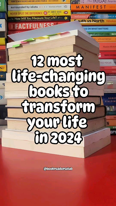 12 most life-changing books to transform your life in 2024 | best books to read in 2024 | psychology
