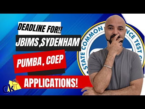 Last date to apply for JBIMS Sydenham Pumba COEP kya hai????