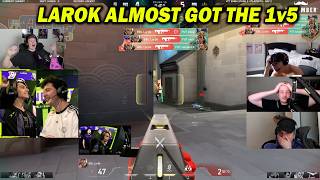 Streamers Can't Believe BBL Larok's Almost 1v5 ACE vs FUT Esports | VCT EMEA Stage 2