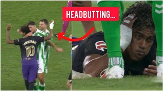 🟥 Facundo Bernal HEADBUTTING Lamine Yamal and Sent off with red card | Barcelona vs Batis