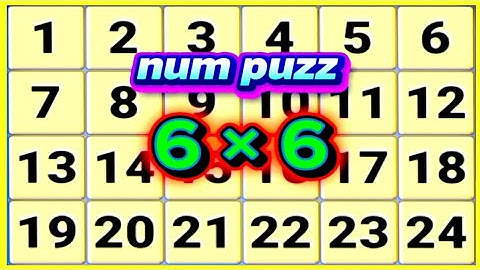 Puzzle number 6×6 is a fun challenge that helps develop mental skills and logical thinking.