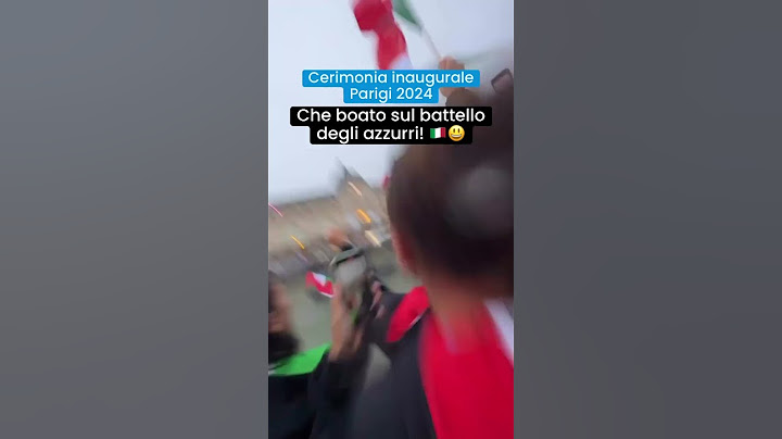Cerimonia inaugurale Olimpiadi Parigi 2024: che boato sul battetto degli azzurri!