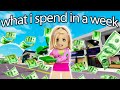 WHAT I SPEND IN A WEEK AS A 12 YEAR OLD IN ROBLOX!