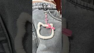 DIY hello Kitty keychain #shorts #diy #craft #cute #youtubeshorts