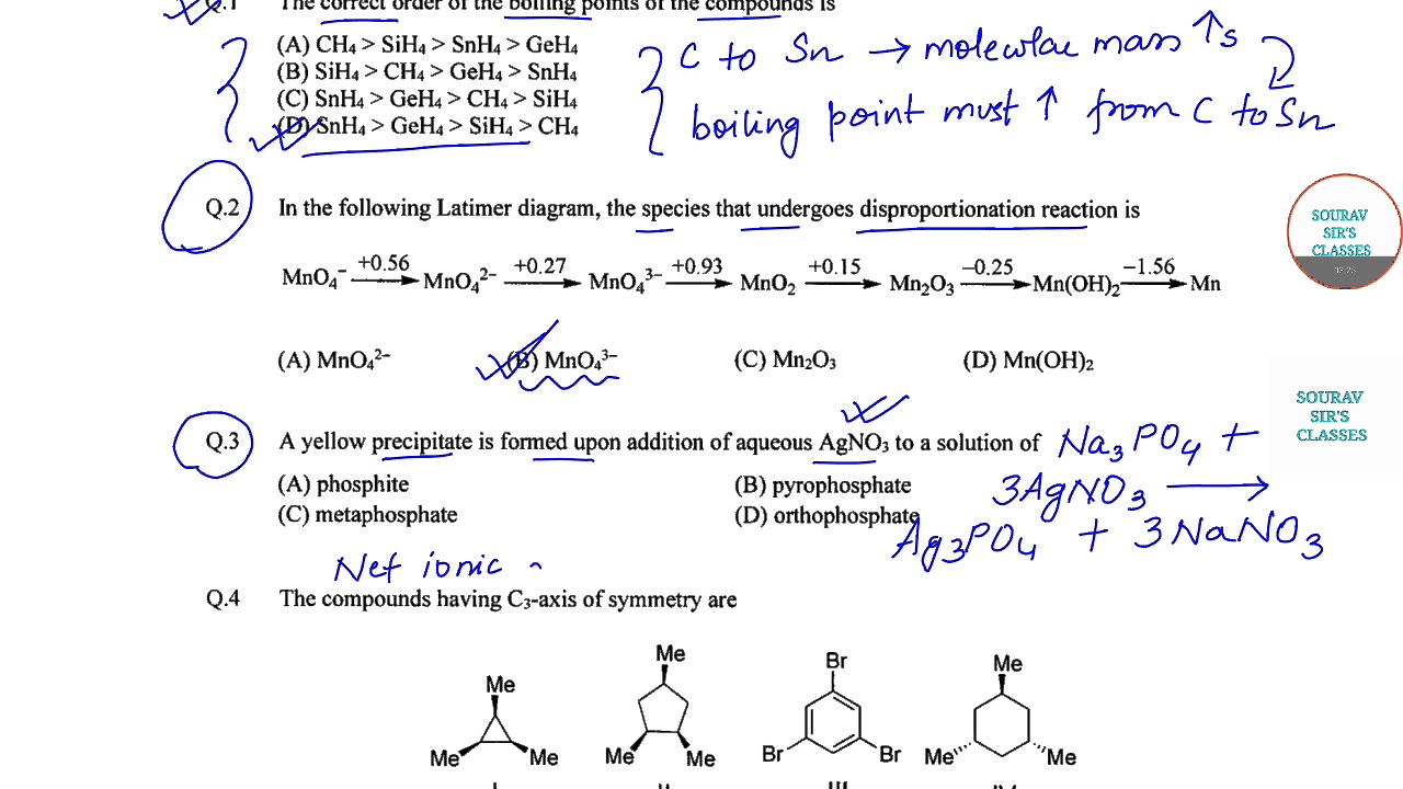 IIT JAM CHEMISTRY 2017 SECA Q1,2,3 PAPER YEAR SOLVE,LECTURES COMPLETE