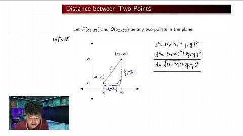[Math 20] Lec 1.4 The 2 Dimensional Coordinate System