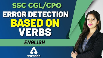 SSC CGL 2019 | English | Error Detection Based on Verbs