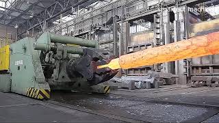 Гигантская кузнечная фабрика с самыми современными машинами и технологиями ковки металла.