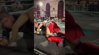 Chico Suave causes Sabin Gauge to flinch (Freelance Wrestling) 10/2025
