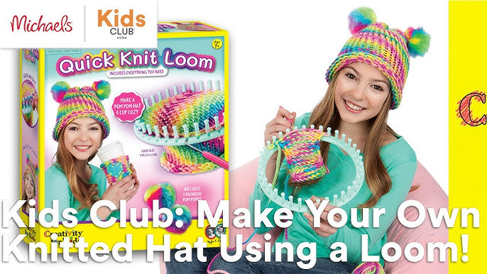 Creativity for Kids Hat Not Hate Quick Knit Loom - Child Craft Activity for  Boys and Girls