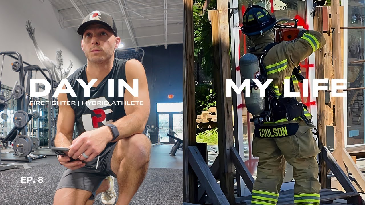 FIREFIGHTER DAY IN THE LIFE | Hybrid Athlete: 24-Hour Shift + Full Day of Training