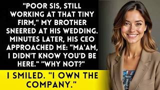 My Brother Mocked My ＂Failed＂ Career At His Wedding—Then His Boss Called Me ＂Ma'am＂