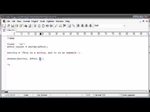 Beginner PHP Tutorial   48   String Functions  String Position Part 1   YouTube