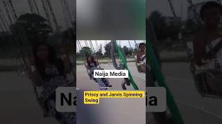 Priscy and Jarvis Spinning Swing #priscillaojo #jarvis