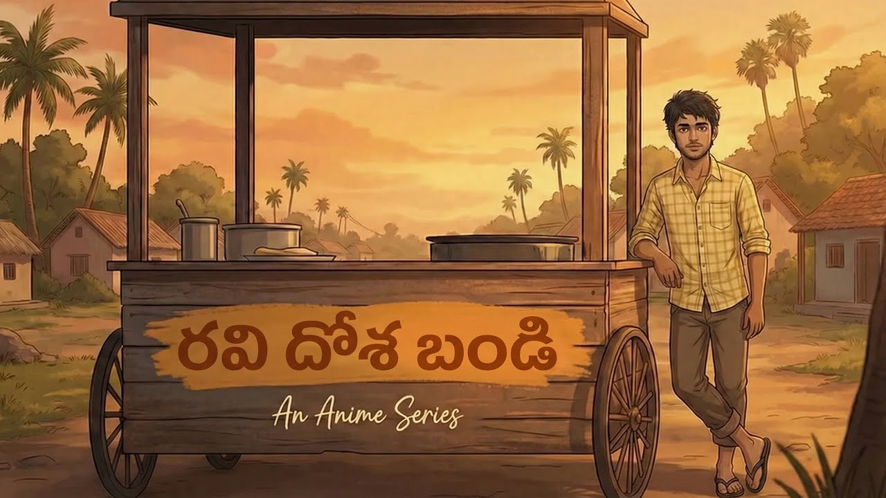 రవి దోశ బండి | From Village Streets to Destiny 🍂 | Telugu Anime EP-1                    @TFIReelsAI 