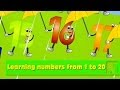 Learning numbers from 1 to 20  children educational songs  jaccoled