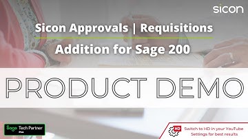 Sicon Approvals Purchase Requisitions Product Demo