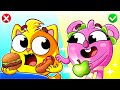 Good Food or Junk Food? 🍎🍪Kids Learn Together | Kids Songs 🐱🐨🐰🦁 And Nursery Rhymes by Baby Zoo
