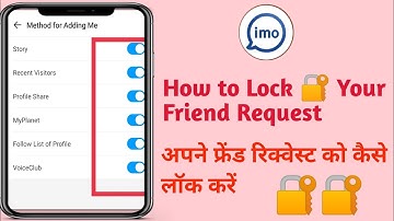 How to Lock  Your IMO Friend Request || Privacy Kaise Lagae IMO Friend Request Main || VoiceClub🔥