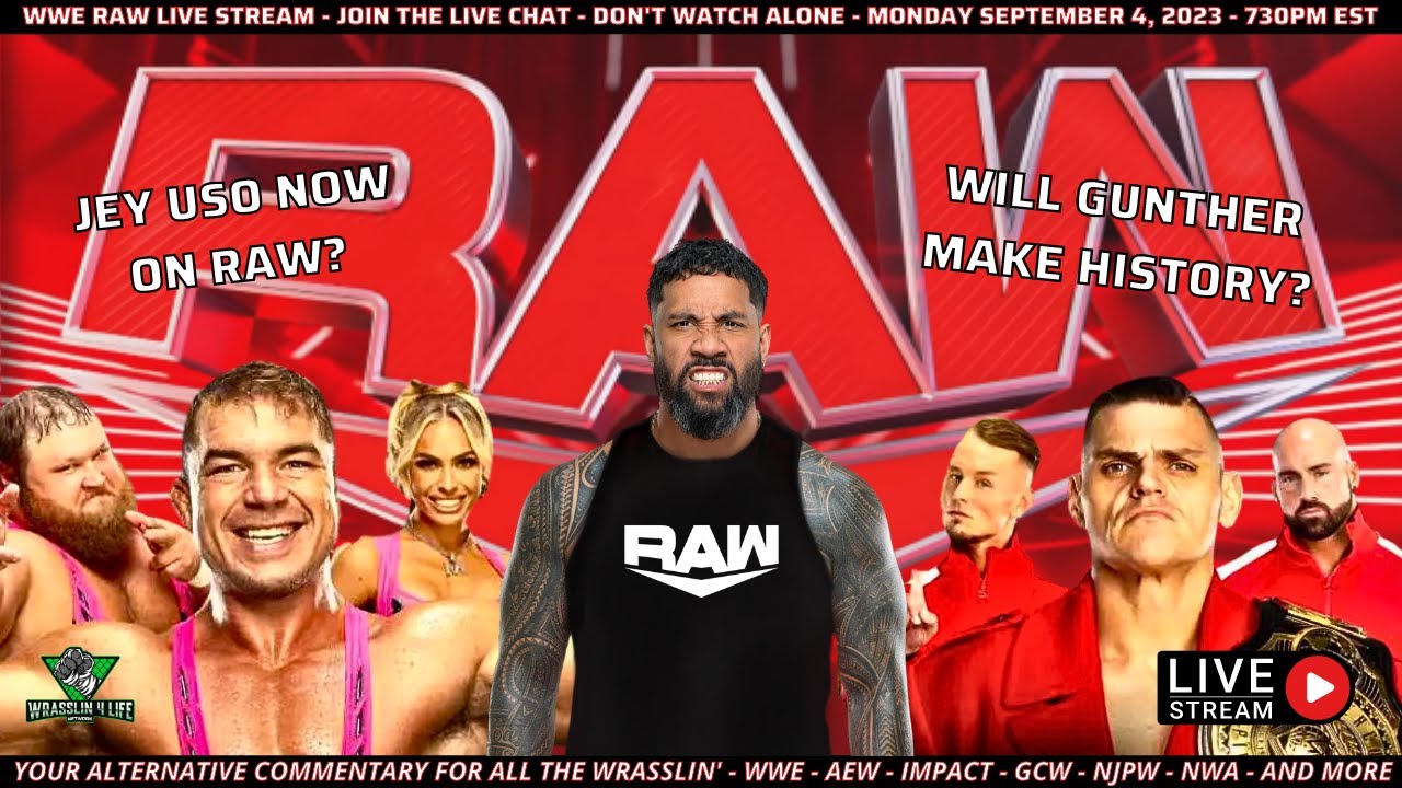 WWE RAW Live Stream - Join the LIVE CHAT - IC Title on the Line - Dont Watch Alone