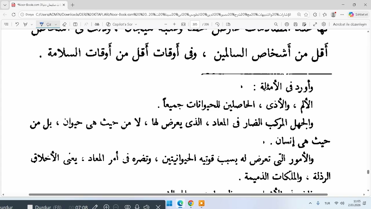 EL İŞARATU VE TENBİHATU  7  NEMET 23  FASIL