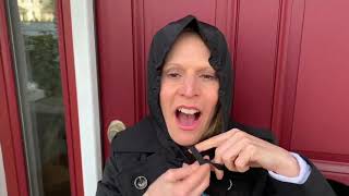 Download Lagu Rain Hood with Attached Chiffon Scarf by Sprigs on QVC MP3