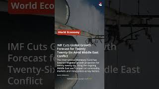 IMF Cuts Global Growth Forecast for Twenty Twenty-Six Amid Middle East Conflict #shorts