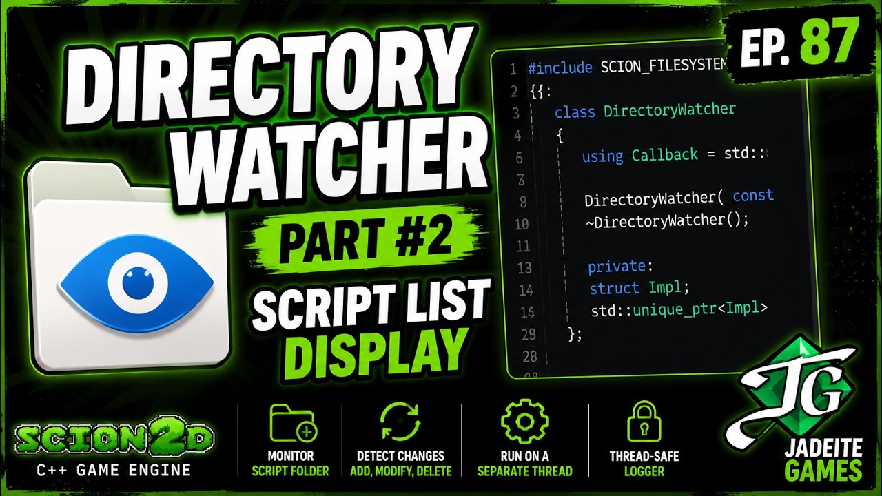 Build a C++ Game Engine | Ep.87 - Script List Display (Part 2 ...
