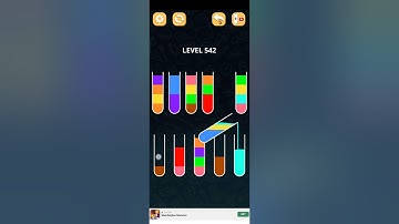 COLOR SORT PUZZLE LEVEL 542