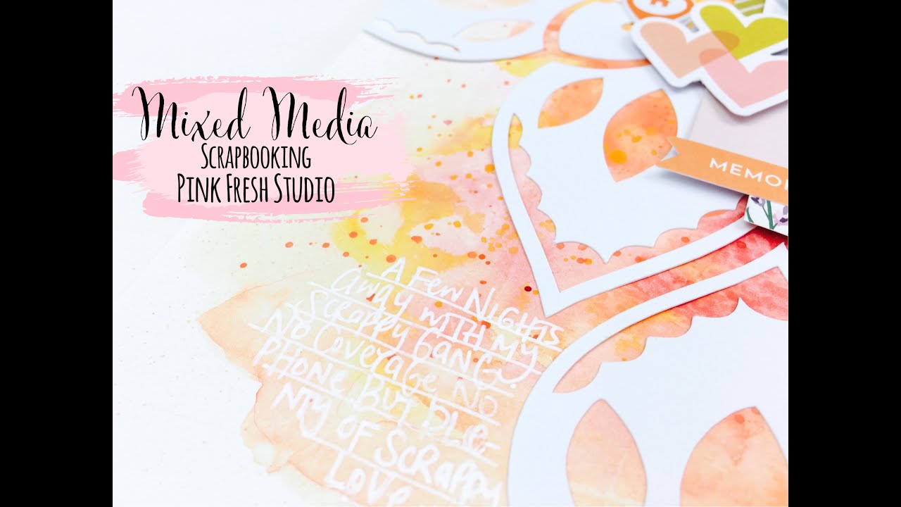 Scrapbooking Mixed Media | Process Video | *Pink Fresh Studio* | Let's Stay Home | Lauren Hender