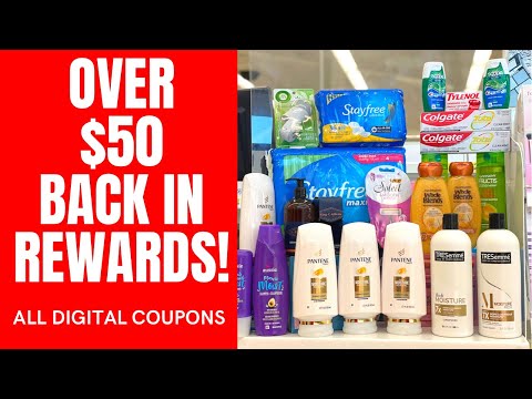 Walgreens Couponing | HUGE HAUL | All Digital Coupons | Over $70 in Rewards! #couponing #walgreens