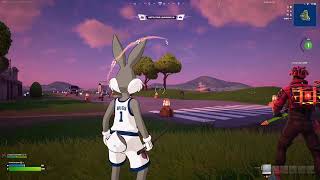 Just chilling playing Fortnite